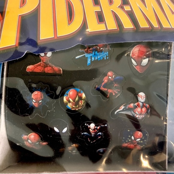 Spider-Man Sticker Collection Marvel 9 Rolls 360pc Colorful Spiderman Comics Lil - Picture 7 of 14